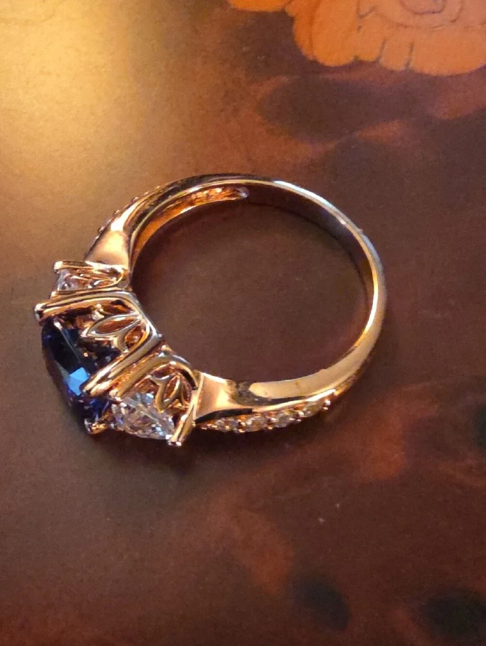 Bella Luce(R) Tanzanite & Diamond Simulants Eterno(TM) Rose Ring